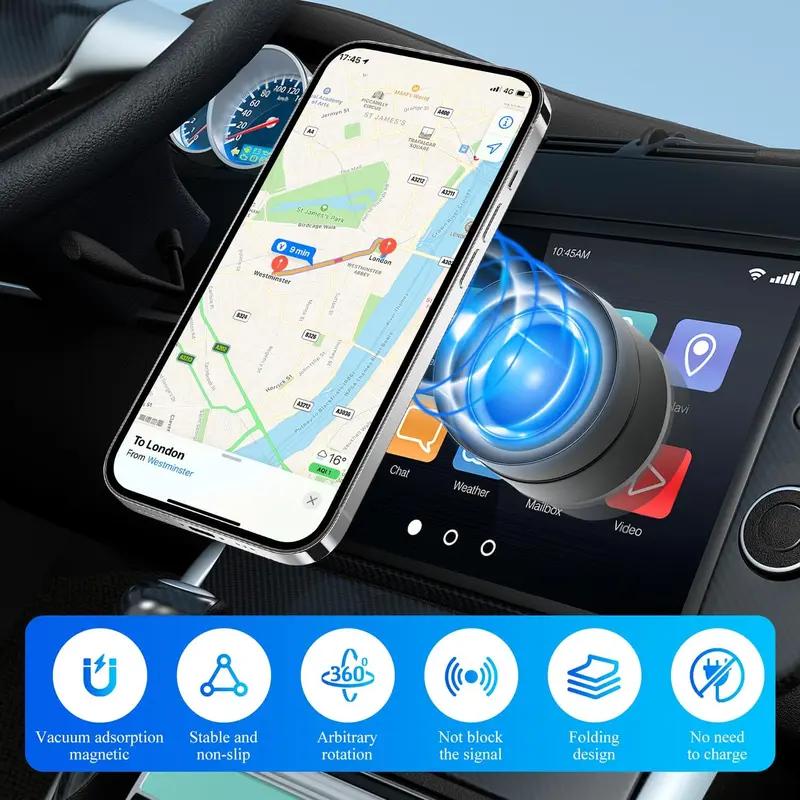 Mother'S Day Gift Magnetic Phone Holder Stand, Adjustable & Foldable, Strong Suction Cup, Vacuum Adsorption, Portable Multifunctional Mobile Phone Stand for Car & Multi-Scene Use Vacuum Magnetic