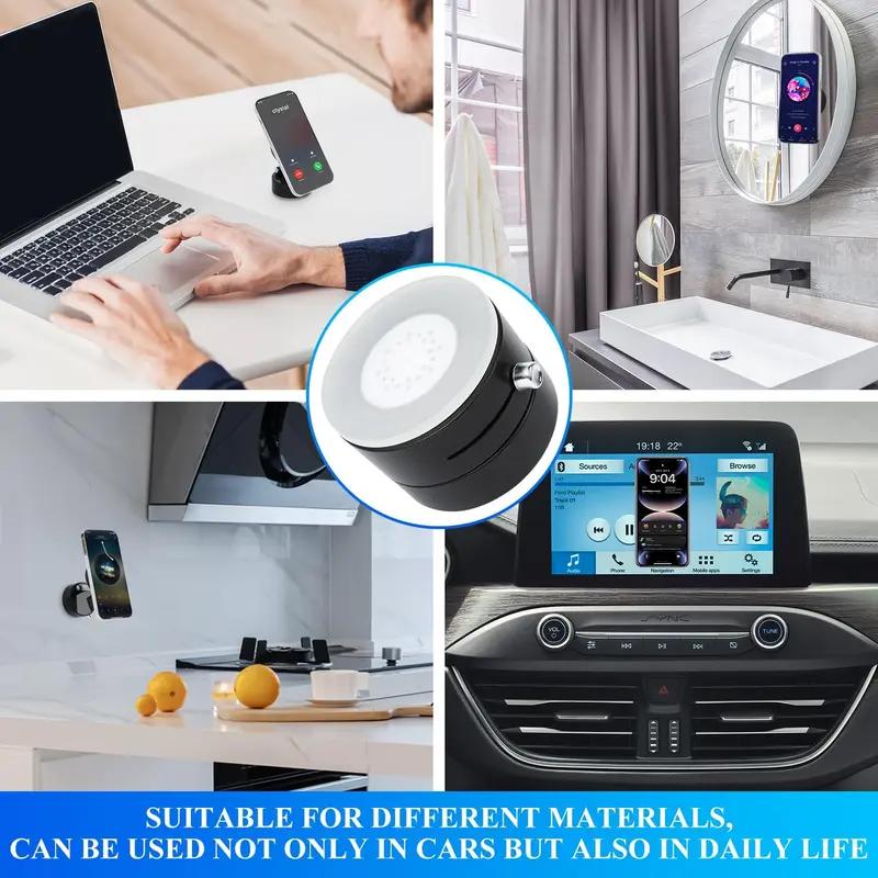 Mother'S Day Gift Magnetic Phone Holder Stand, Adjustable & Foldable, Strong Suction Cup, Vacuum Adsorption, Portable Multifunctional Mobile Phone Stand for Car & Multi-Scene Use Vacuum Magnetic