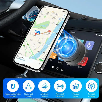 Mother'S Day Gift Magnetic Phone Holder Stand, Adjustable & Foldable, Strong Suction Cup, Vacuum Adsorption, Portable Multifunctional Mobile Phone Stand for Car & Multi-Scene Use Vacuum Magnetic