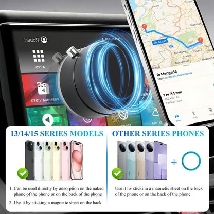 Mother'S Day Gift Magnetic Phone Holder Stand, Adjustable & Foldable, Strong Suction Cup, Vacuum Adsorption, Portable Multifunctional Mobile Phone Stand for Car & Multi-Scene Use Vacuum Magnetic